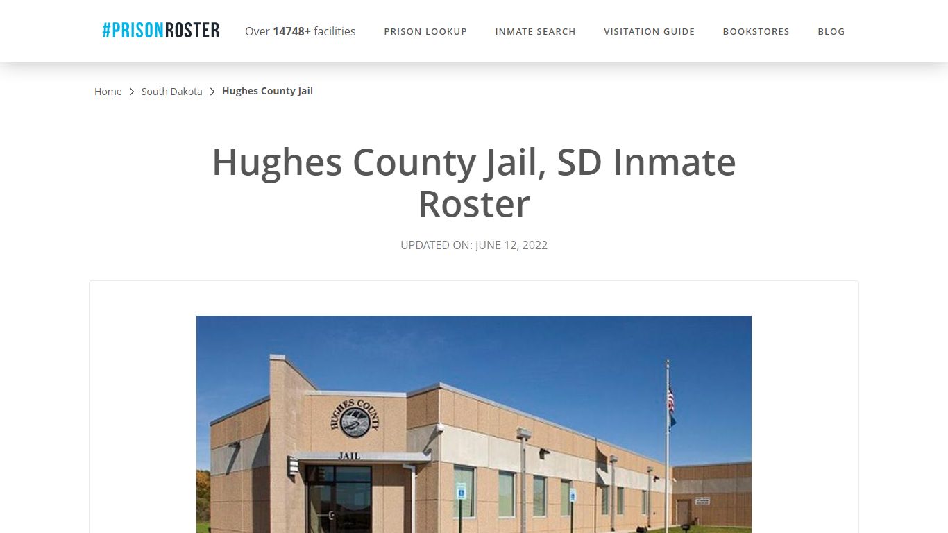 Hughes County Jail, SD Inmate Roster